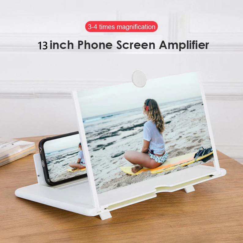 11-Inch 3D Mobile Phone Screen Magnifier with Folding Stand